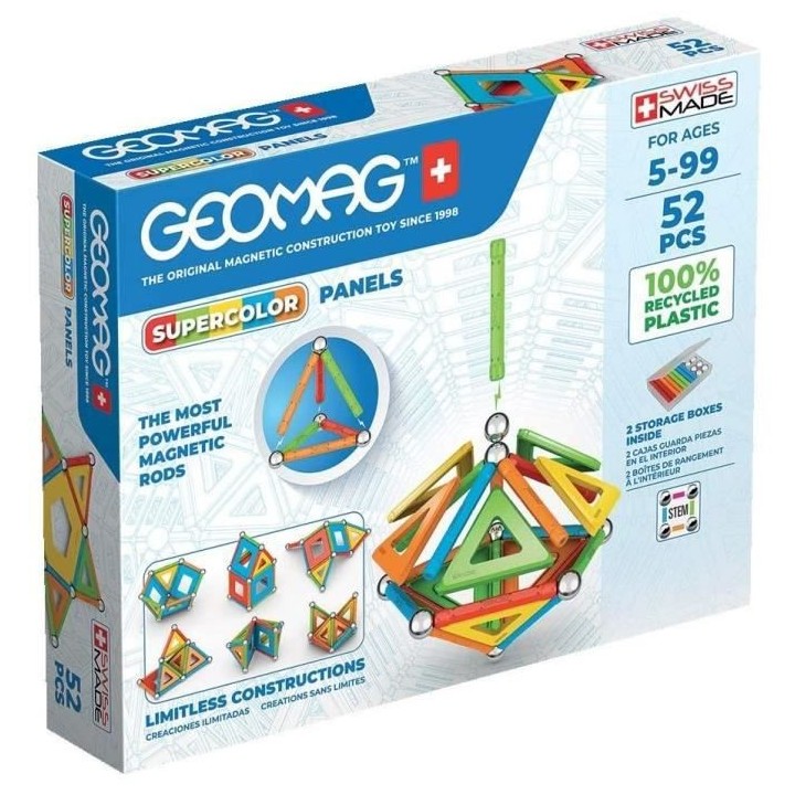 GEOMAG - EcoFriendly 52 pcs Panels supercolor