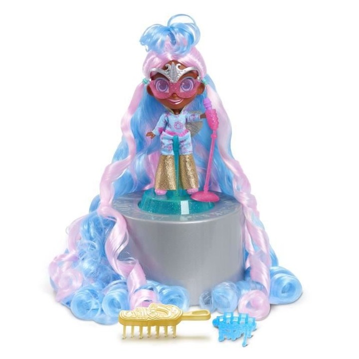 Hairdorables, Longest Hair Ever - Poupée Surprise+7 accessoires, Chev