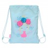 Sac à dos serré par des ficelles Glow Lab Cute doll Bleu 26 x 34 x 1 cm