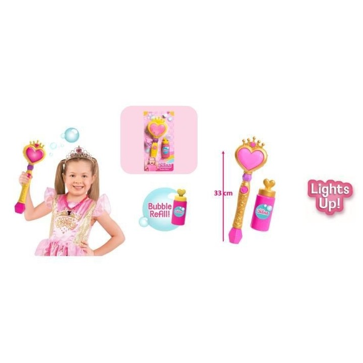 LOVE DIANA- Sceptre a Bulles & Lumineux