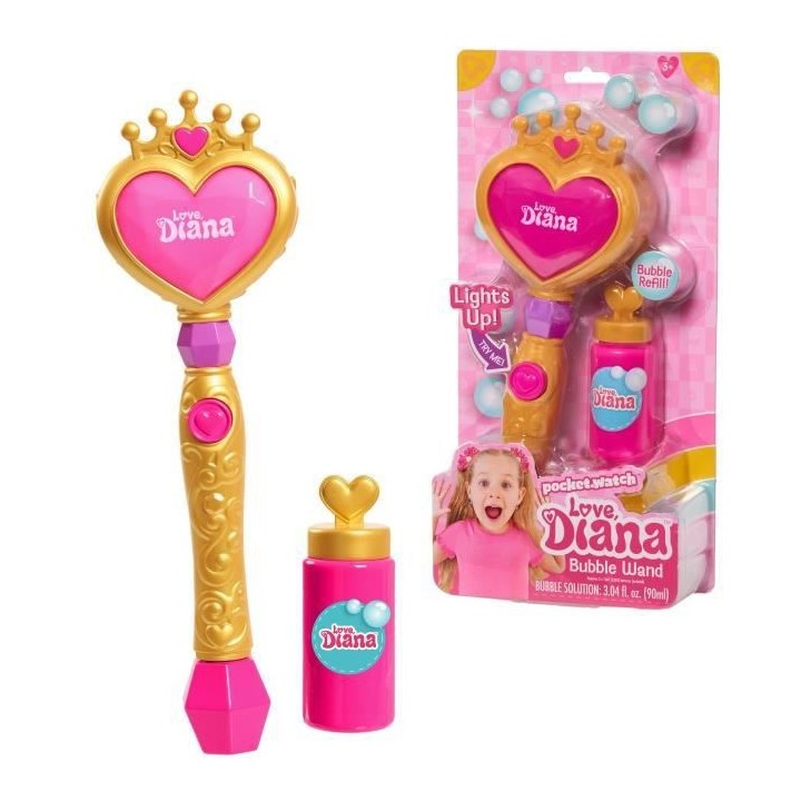 LOVE DIANA- Sceptre a Bulles & Lumineux