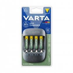 Chargeur + Piles Rechargeables Varta 57680 AA/AAA 4 Batteries