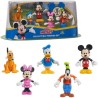 Mickey, Coffret 5 figurines 7,5 cm Articulées, 5 personnages a collectionner, Jouet pour enfants des 3 ans, MCC08