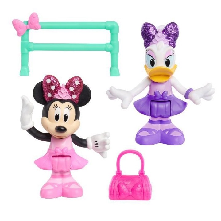 Minnie, 2 figurines articulées 7,5 cm avec accessoires, Theme Balleri