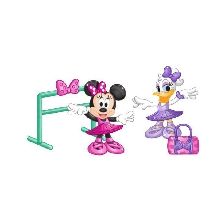 Minnie, 2 figurines articulées 7,5 cm avec accessoires, Theme Balleri