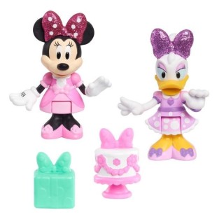 Minnie, 2 figurines articulées 7,5 cm avec accessoires, Theme Party,