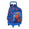 Cartable à roulettes Spiderman Great power Rouge Bleu (33 x 45 x 22 cm)