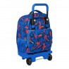 Cartable à roulettes Spiderman Great power Rouge Bleu (33 x 45 x 22 cm)