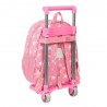 Cartable 3D avec roulettes Disney M020H Rose 27 x 32 x 10 cm