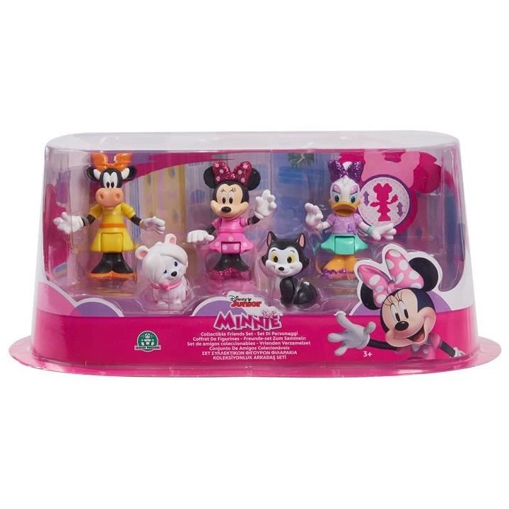 Minnie, Coffret 5 figurines 7,5 cm Articulées, 5 personnages a collec