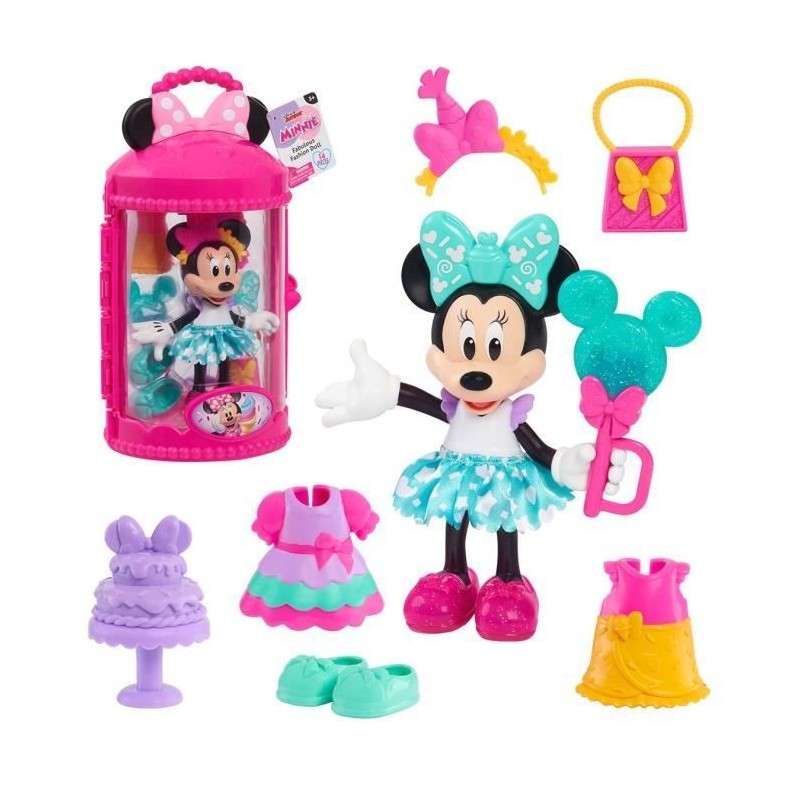 Minnie - Coffret Figurine articulée 15 cm Minnie - Theme Sweet Party