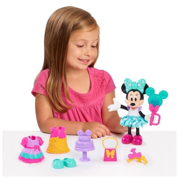 Minnie - Coffret Figurine articulée 15 cm Minnie - Theme Sweet Party
