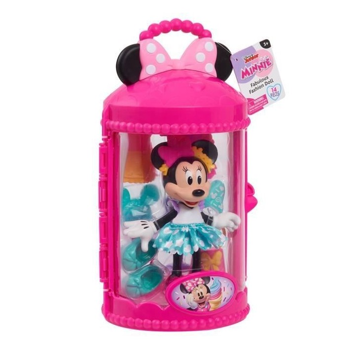 Minnie - Coffret Figurine articulée 15 cm Minnie - Theme Sweet Party