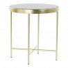 Table d'appoint DKD Home Decor Verre Acier (42 x 42 x 46 cm)