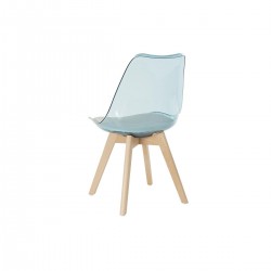 Chaise de Salle à Manger DKD Home Decor Bleu Blanc Naturel 54 x 47 x 81 cm