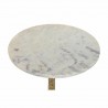 Table d'appoint DKD Home Decor Blanc Doré Aluminium Marbre 40 x 40 x 61 cm