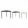 Set de 3 Tables Gigognes DKD Home Decor Noir Doré Métal Blanc Vert Marbre Moderne (68 x 46,5 x 53 cm) (3 Unités)