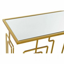 Table d'appoint DKD Home Decor Doré Métal Miroir 110 x 32 x 79 cm