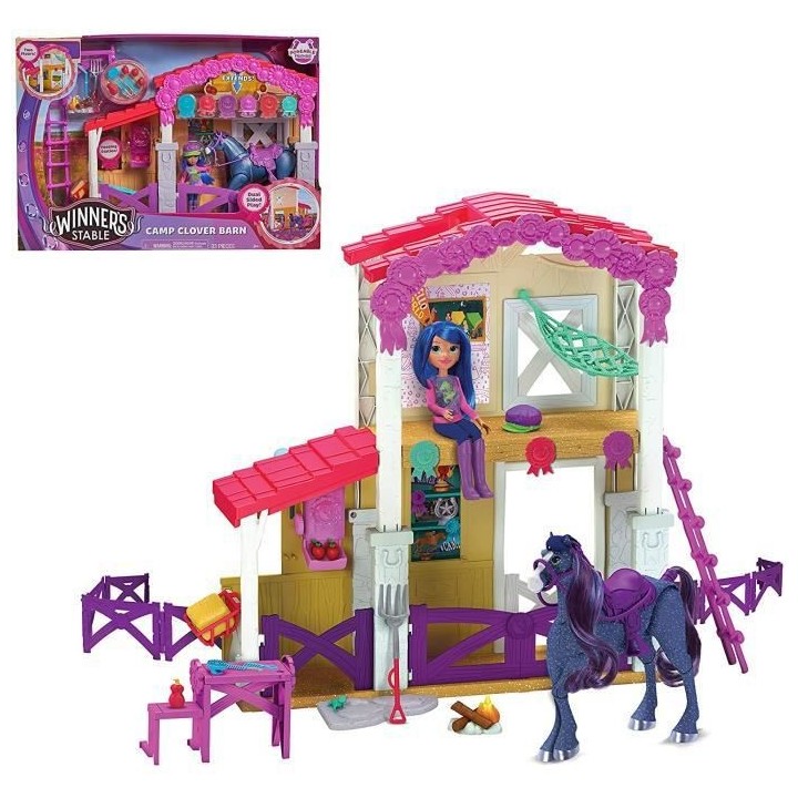 Winners Stable, Coffret Ecurie, 33 pieces, Contient Ecurie, Cheval art