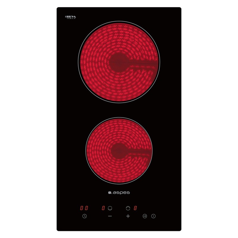 Plaques Vitro-Céramiques Aspes APV1201 Noir 30 cm 3000 W