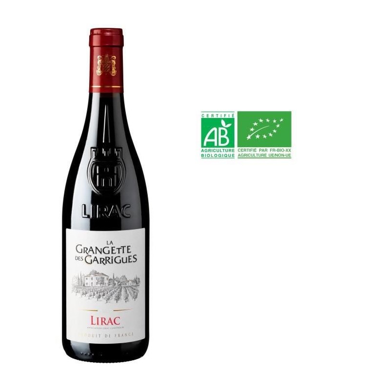 La Grangette des Garrigues 2019 Lirac - Vin rouge de la Vallée du Rhône - Bio