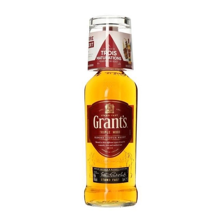 Grant's - Coffret Whisky + Verre - 40,0% Vol. - 100cl
