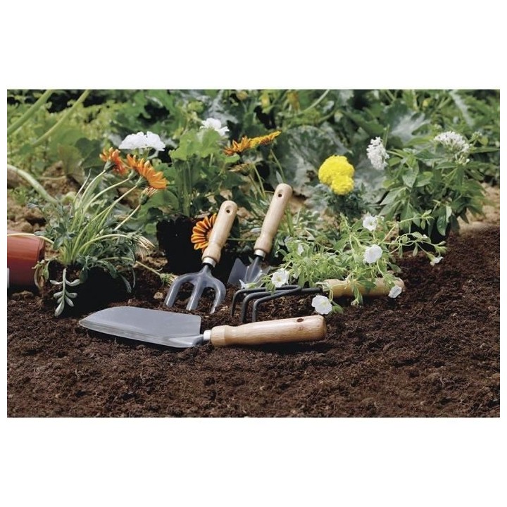 GREENGERS Lot de 4 Outils de balcon - Métal et bois