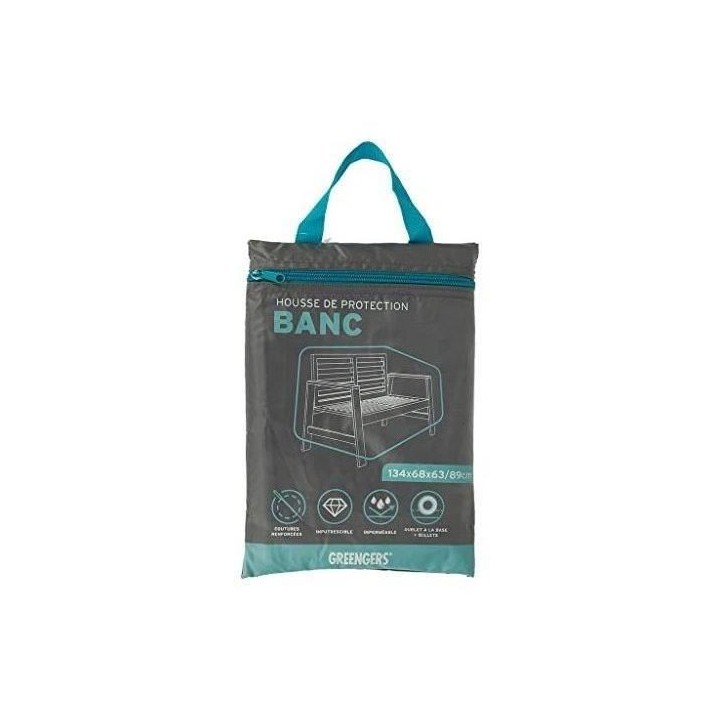 GREENGERS Housse de protection pour Banc de jardin PU210D