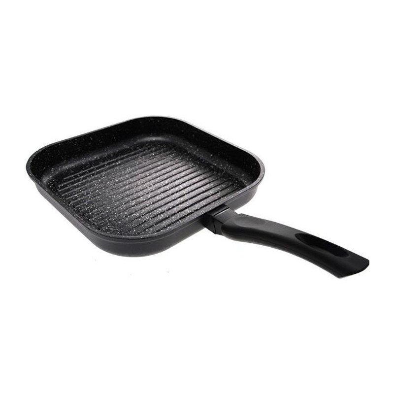 SITRAM Grill 28x28 cm fonte d'alu pierre induction