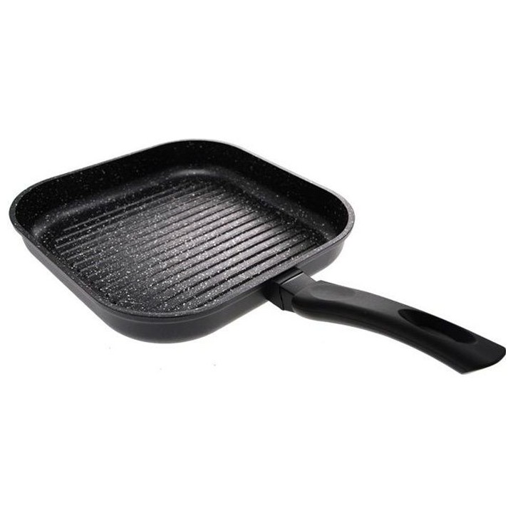 SITRAM Grill 28x28 cm fonte d'alu pierre induction