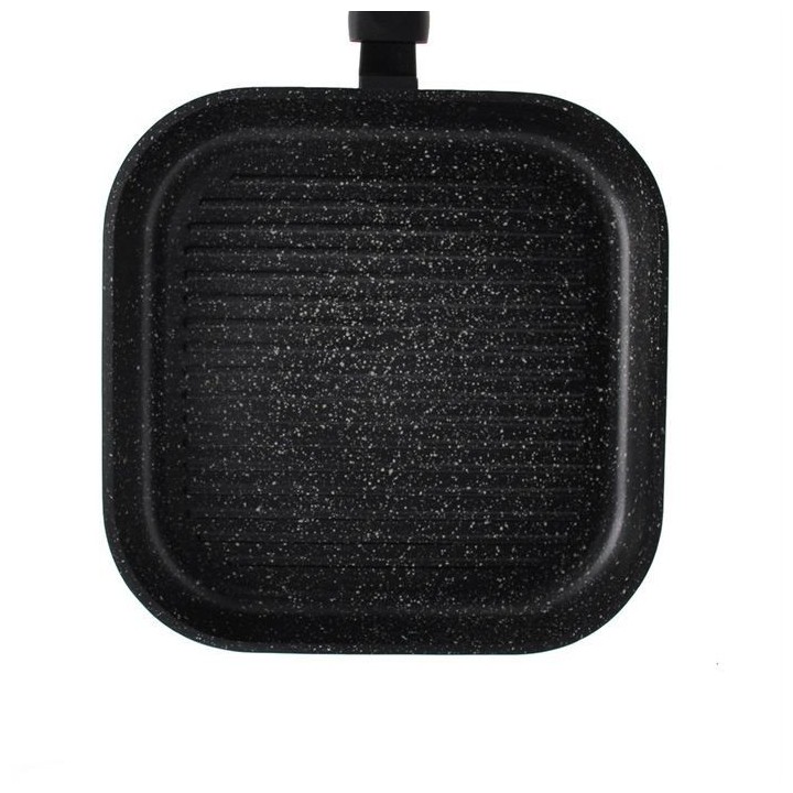 SITRAM Grill 28x28 cm fonte d'alu pierre induction