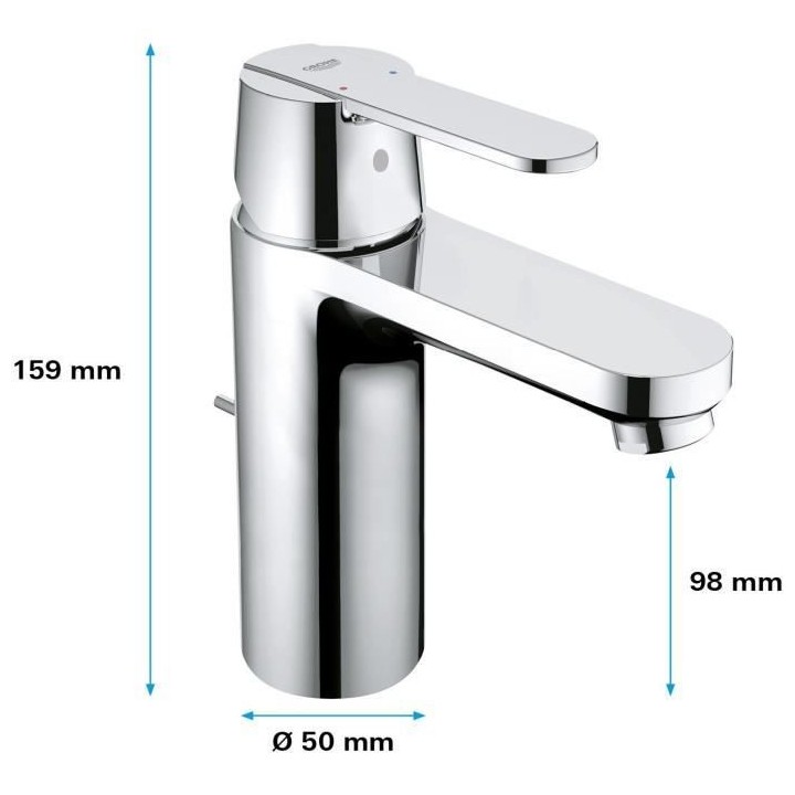 Mitigeur lavabo taille M chromé GET - GROHE - 23454000