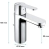 Mitigeur lavabo taille M chromé GET - GROHE - 23454000