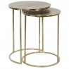 Jeu de 2 tables DKD Home Decor Doré Métal Aluminium 46 x 46 x 58 cm