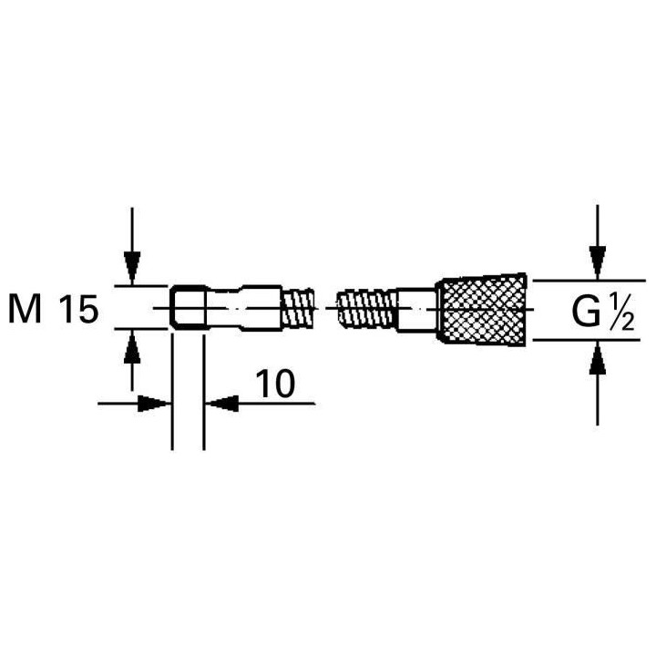 Flexible de douchette RELEXAFLEX pour mitigeurs évier M15X1/2 - GROHE
