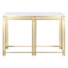 Console DKD Home Decor Blanc Doré Métal Marbre 120 x 40 x 81,5 cm