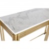 Console DKD Home Decor Blanc Doré Métal Marbre 120 x 40 x 81,5 cm