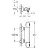 Mitigeur de douche thermostatique Grohtherm 1000 - GROHE - 34438003