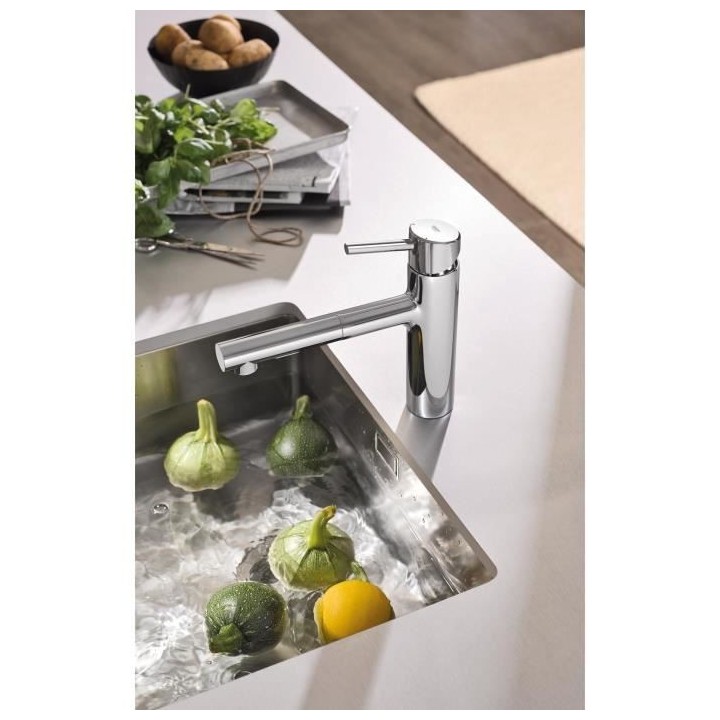 GROHE Mitigeur évier Concetto 30273001 -Bec moulé pivotant médium-R