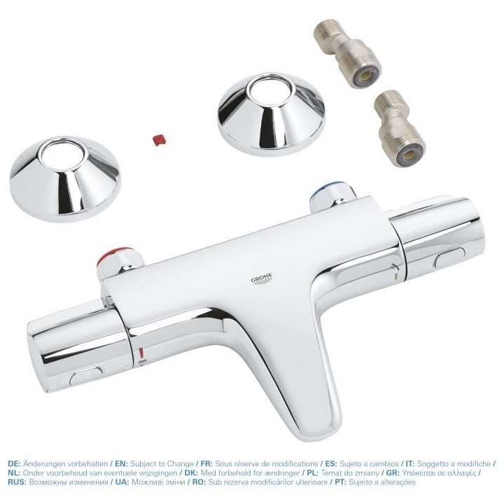 GROHE Mitigeur thermostatique Bain / Douche Precision Trend, protectio