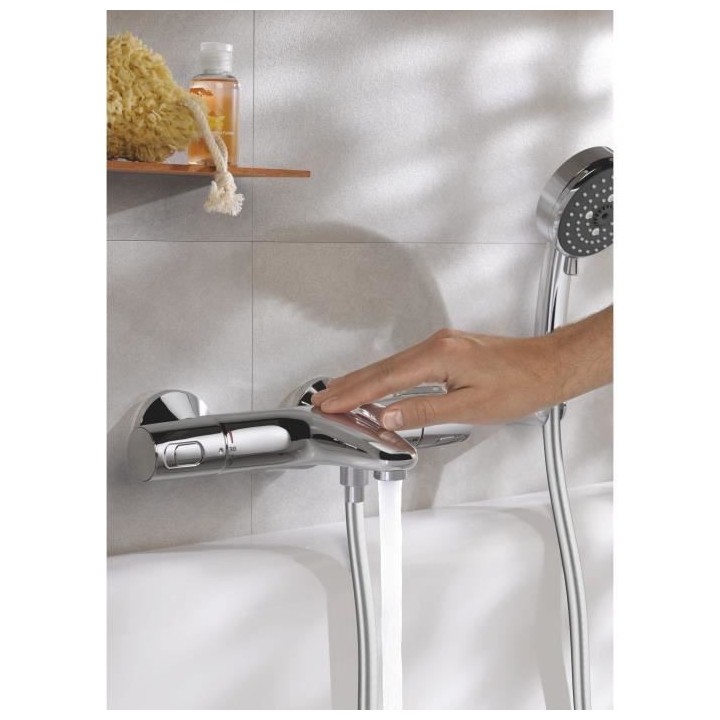GROHE Mitigeur thermostatique Bain / Douche Precision Trend, protectio