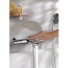 GROHE Mitigeur thermostatique Bain / Douche Precision Trend, protection anti-brûlure, raccord fileté 1/2, chromé, 34227002