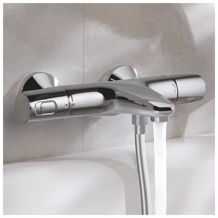 GROHE Mitigeur thermostatique Bain / Douche Precision Trend, protectio