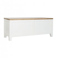 Meubles de télévision DKD Home Decor Blanc Marron Acacia Bois de manguier 125 x 40 x 50 cm