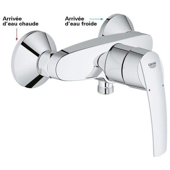 GROHE Mitigeur monocommande Douche Start, Chromé, 23205001