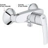 GROHE Mitigeur monocommande Douche Start, Chromé, 23205001