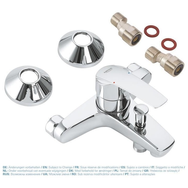 GROHE Mitigeur monocommande Bain/Douche Start, montage mural, raccord