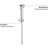 GROHE Ensemble de douche 1 jet avec support mural Vitalio Trigger Spray 30 Chromé 26175001