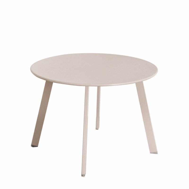 Table d'appoint Marzia 60 x 60 x 42 cm Acier Taupe