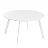 Table d'appoint Marzia Acier Blanc 70 x 70 x 40 cm